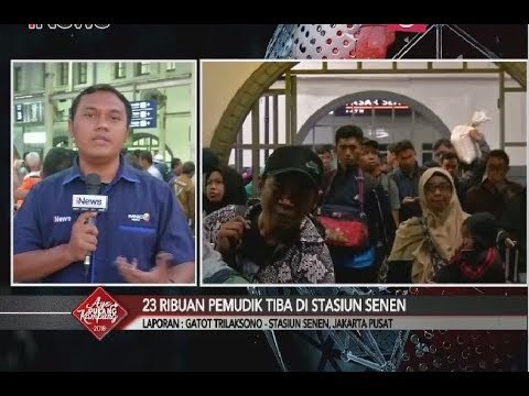 Stasiun Pasar Senen Masih Dipadati Pemudik yang akan Pulang Kampung - iNews Pagi 23/06