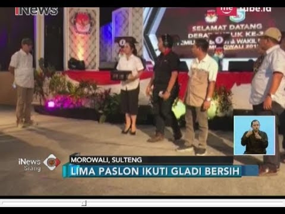 Persiapan Jelang Debat Publik Ketiga Morowali, Lima Paslon Ikuti Gladi Bersih - iNews Siang 23/06