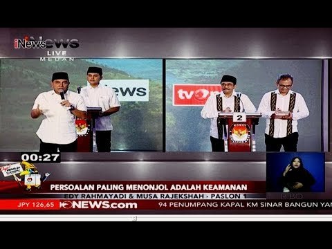 [FULL] Debat Publik Ketiga Pilgub Sumatera Utara 2018 - Part 03