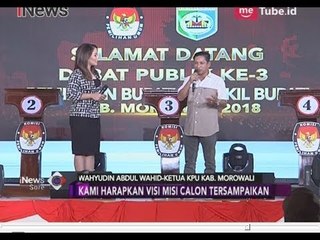 Jelang Debat Pilbup Morowali, KPU Berharap Visi Misi akan Tersampaikan - iNews Sore 23/06