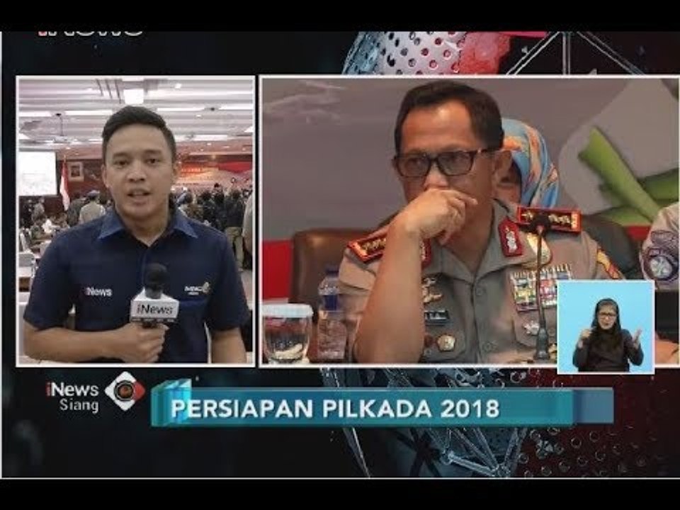 Polri Gelar Konpers Persiapan Pilkada di 171 Daerah di Indonesia - iNews Siang 25/06