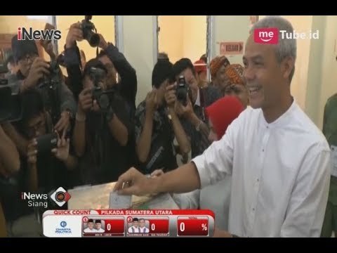 Senyum Sumringah Ganjar Pranowo saat Gunakan Hak Pilih - iNews Siang 27/06