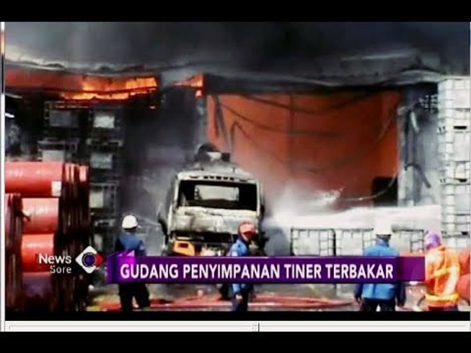 Pabrik Tiner Terbakar di Taman Sidoarjo, Satu Orang Terluka - iNews Sore 2806 3