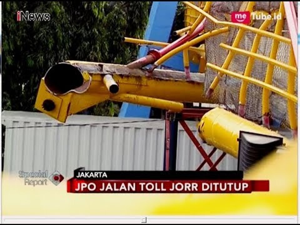 Ditabrak Truk, JPO di Tol Bambu Apus Nyaris Roboh - Special Report 29/06