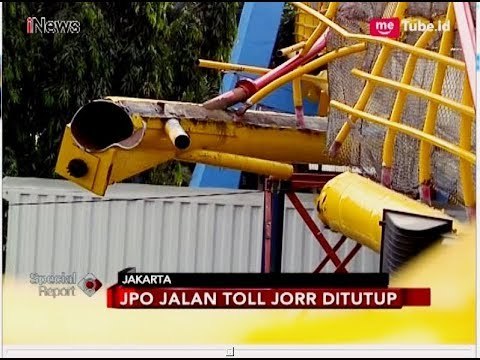Ditabrak Truk, JPO di Tol Bambu Apus Nyaris Roboh - Special Report 29/06