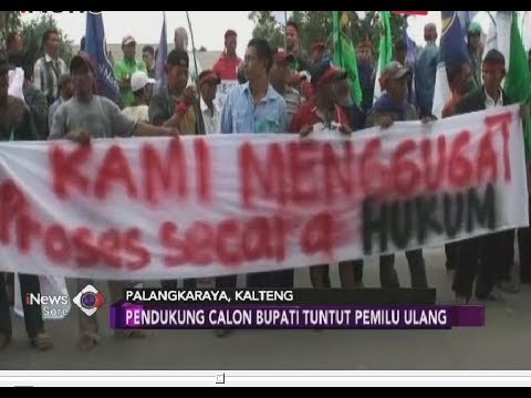 Diduga Ada 120 Pelanggaran, Massa Paslon Bupati Pulang Pisau Tuntut Pemilu Ulang - iNews Sore 02/07