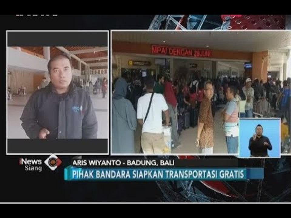 Dampak Erupsi Gunung Agung, Ribuan Penumpang Menumpuk di Bandara Ngurah Rai - iNews Siang 29/06