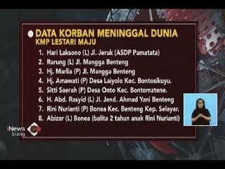 Inilah Daftar 29 Nama Korban Meninggal Dunia KM Lestari Maju - iNews Siang 04/07