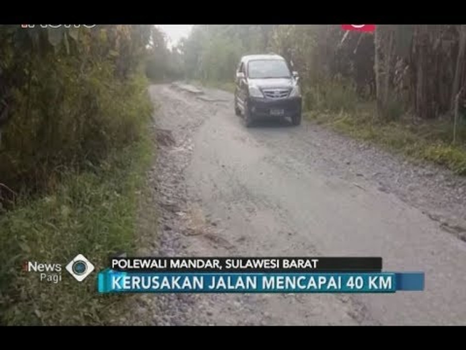 40 Km Jalanan Rusak di Kec. Tutar, Polewali Mandar, Mulai Diperhatikan DPRD -  iNews Pagi 09/07