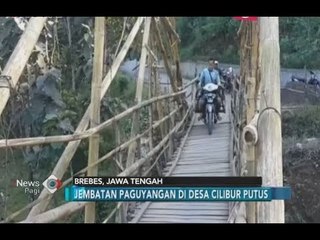Jembatan Paguyangan di Desa Cilibur Putus, Warga Was-was Lewati Jalan Darurat - iNews Pagi 10/07