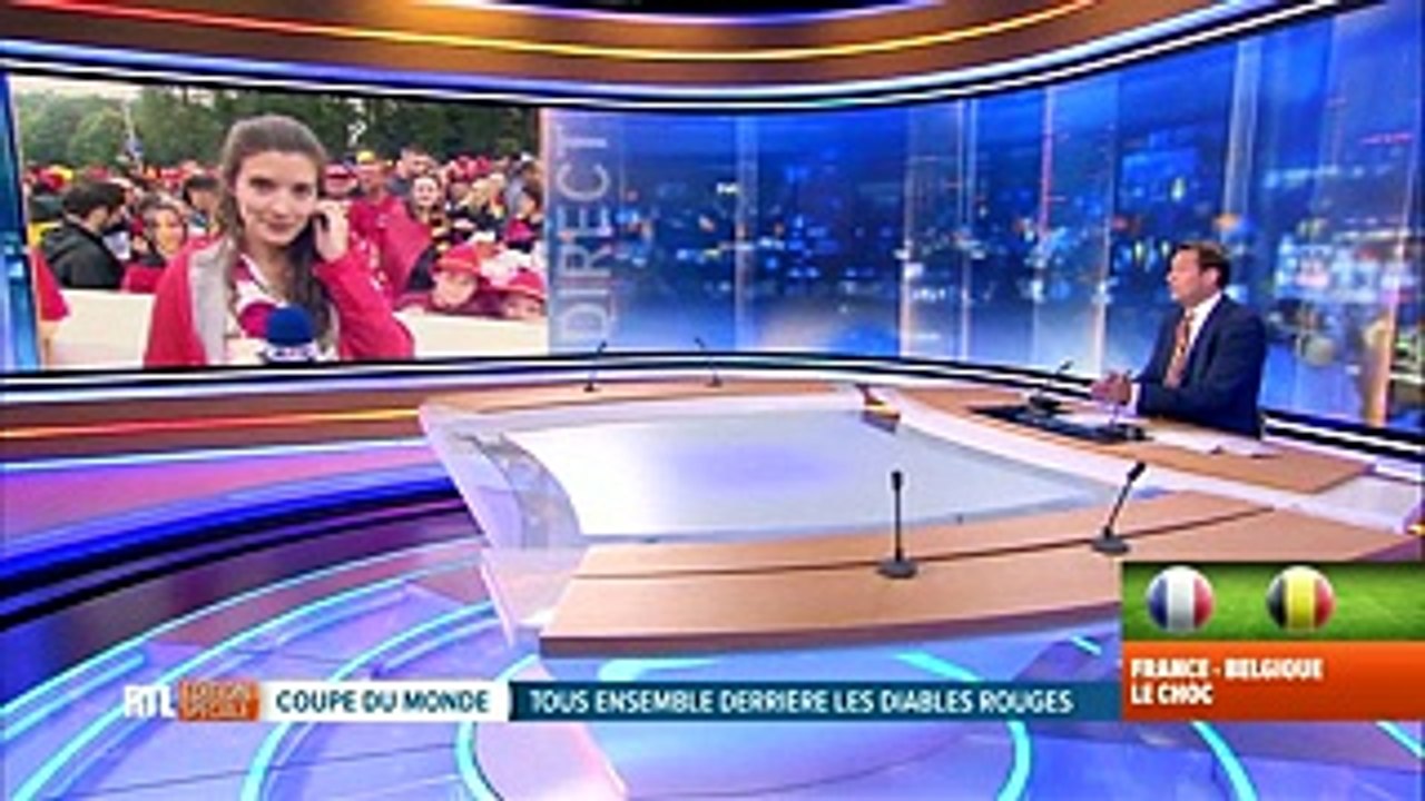 Mondial 2018, France-Belgique: l'ambiance à Braine-le-Comte