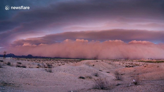 Dramatic footage captures massive dust storm in Arizona