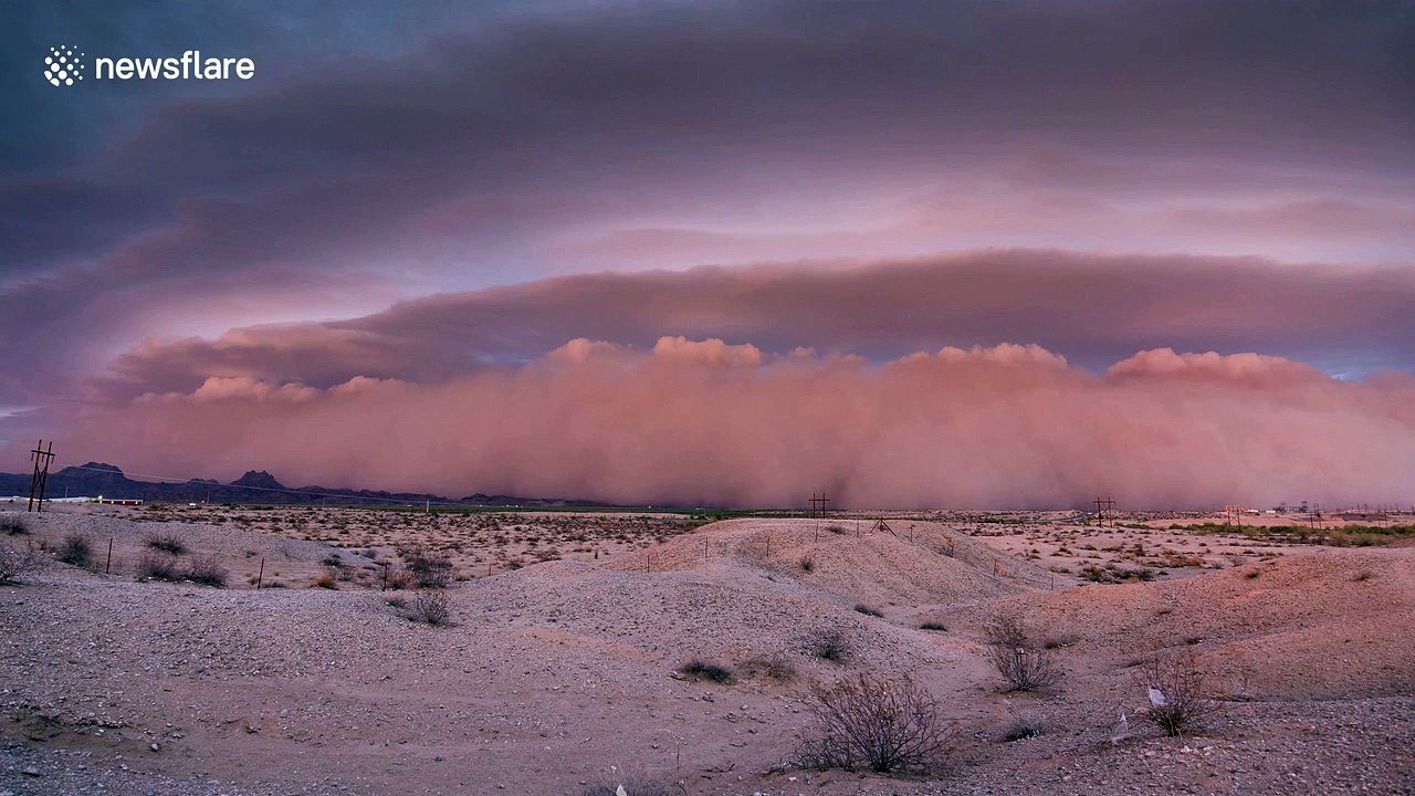 Dramatic footage captures massive dust storm in Arizona
