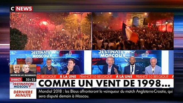 Regardez les Champs-Elysées envahis par des milliers de Français après la sélection des Bleus pour la finale du Mondial !