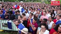 VIDEO. Poitiers : 8000 supporters à Blossac pour soutenir les Bleus