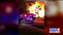 Massive Fire Destroys 2 Homes in Oklahoma City