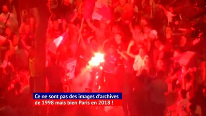 Les Champs-Elysées en fusion après la qualification en finale !