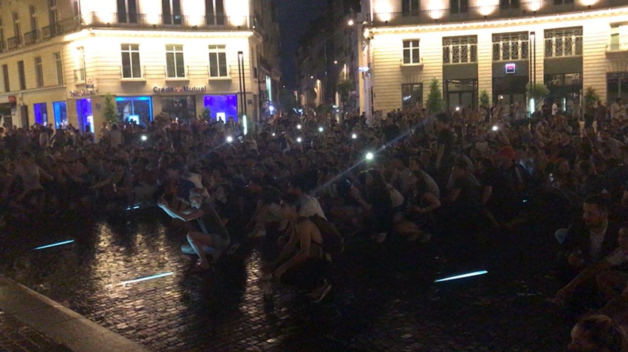 Coupe du monde 2018. La liesse, place Royale, à Nantes après France-Belgique