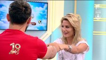 Provocare pentru Ana Baniciu! Artista joacă cu Dani piatră-foarfece-hârtie în platoul de la Neatza