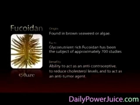 Mangosteen, acai, gac fruit, goji berries, pomegranate, aloe