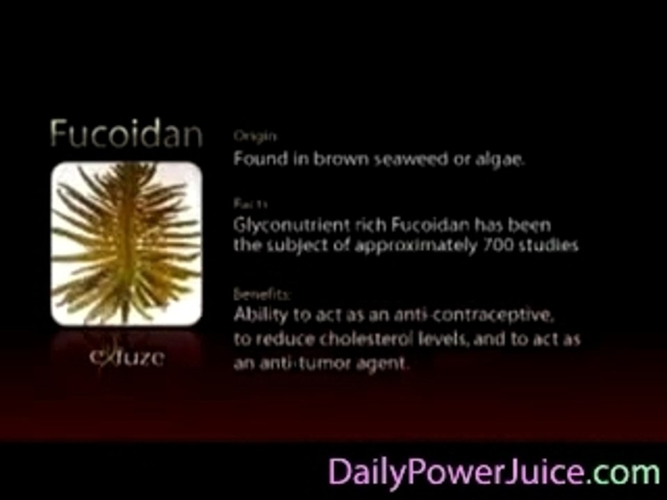 Mangosteen, acai, gac fruit, goji berries, pomegranate, aloe