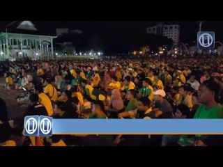 Peminat Kedah tonton perlawanan di layar gergasi