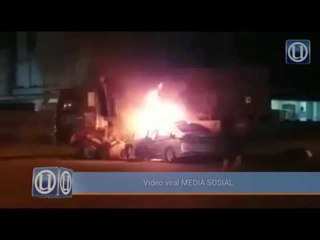 Pemandu rentung terperangkap dalam kebakaran kereta