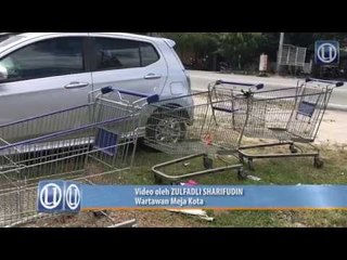 Tidak bertanggungjawab, troli pasar raya ‘dilarikan’