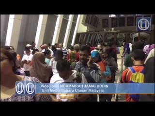 Orang ramai tunggu seawal 4.30 pagi