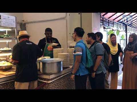 Orang ramai serbu nasi kandar RM1