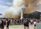 Brush Fire Sparks Evacuation of Griffith Observatory in Los Angeles