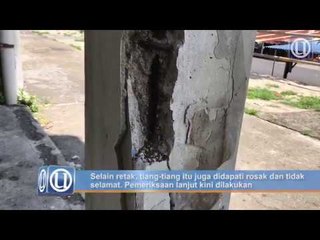 Status kerosakan tiang di Blok 4, Pangsapuri Jubli Perak diketahui Jumaat ini