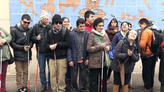 Los ciegos ya pueden ver el arte en Santiago