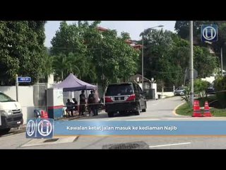 Kawalan ketat jalan masuk ke kediaman Najib