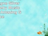 Happy 25th Anniversary Champagne Silver Silver Jewelry Music Box  Plays Amazing Grace