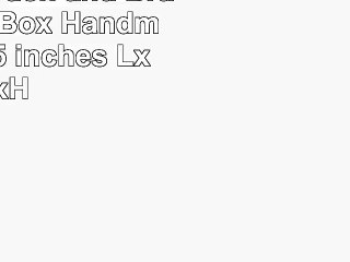 SAAGA Wooden and Brass Jewelry Box  Handmade  5x5x35 inches LxBxH