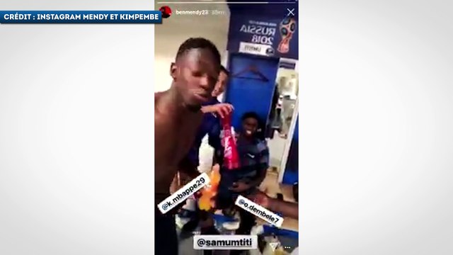 L’ambiance de folie dans le vestiaire des Bleus !