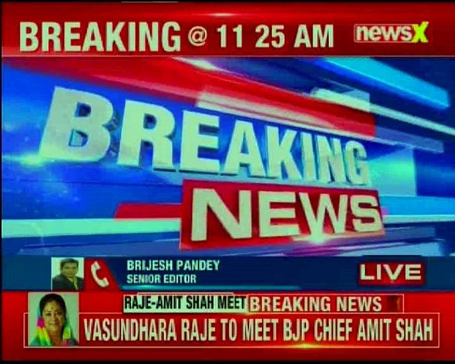 Vasundhara Raje to meet BJP Chief Amit Shah tod...