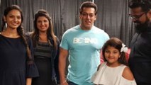 Salman Khan Meets Actress Rambha & Her Family