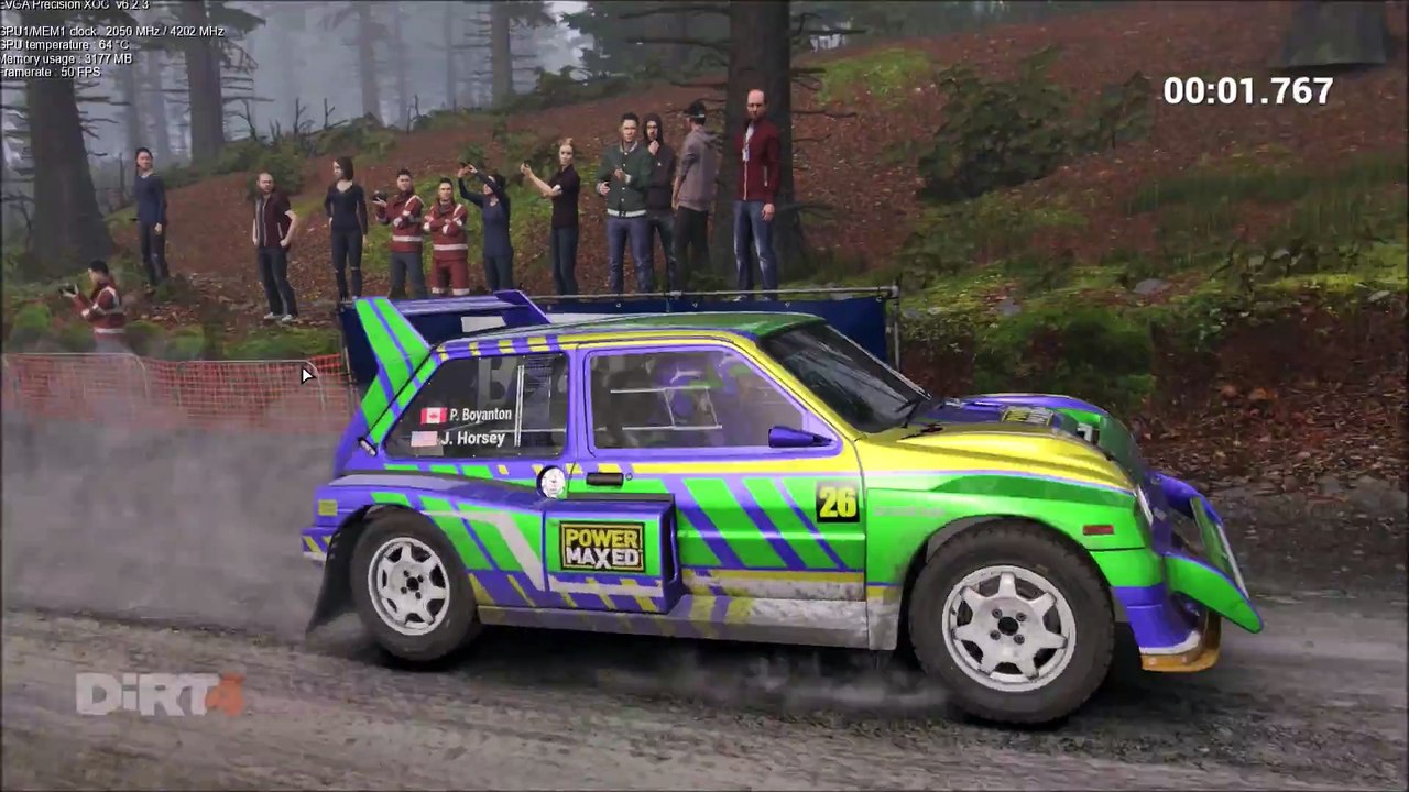 DiRT 4 Fly Cam Llandssil Wind Farm International Group B Trophy Powys Wales Ev2 St1