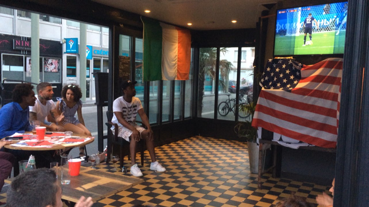 Scènes de joie après la qualification en finale