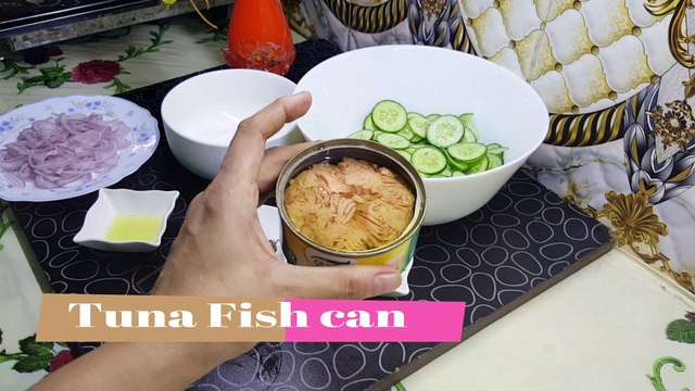 Fresh Cucumber tuna Salad with Lime Dressing & Greek Yogurt Recipe