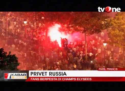 Perayaan Kemenangan Prancis Berakhir Ricuh