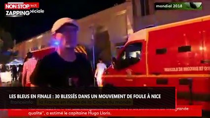 Les Bleus en finale : 30 blessés dans un mouvement de foule à Nice (vidéo)