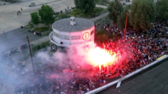 Scène de liesse à Nantes après la qualification des Bleus en finale du Mondial