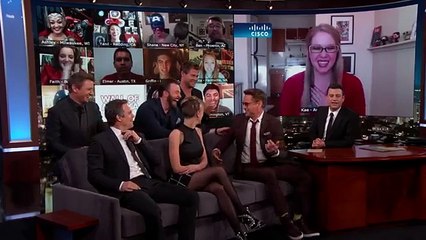 The Cast of Marvels Avengers Take Fan Questions From The Wall Of America