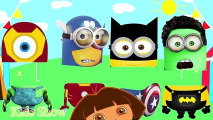 Wrong Heads Minions Superheroes Despicable Me 3 Learn Colors Finger Family Nursery Rhymes for Kids
