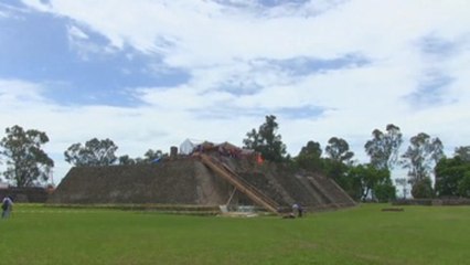Templo prehispánico oculto en el centro de México fue revelado por un terremoto