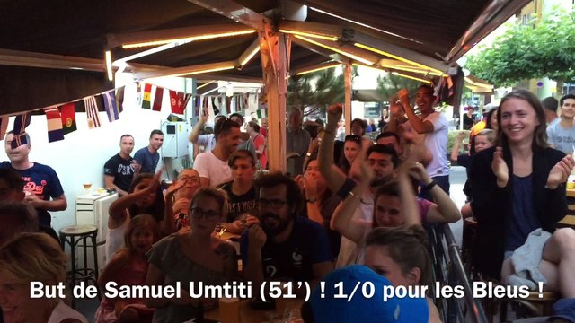 France-Belgique, joie des supporters à Gap