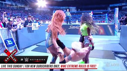 Asuka looks to punish James Ellsworth in a Lumberjack Match: SmackDown LIVE, July 10, 2018